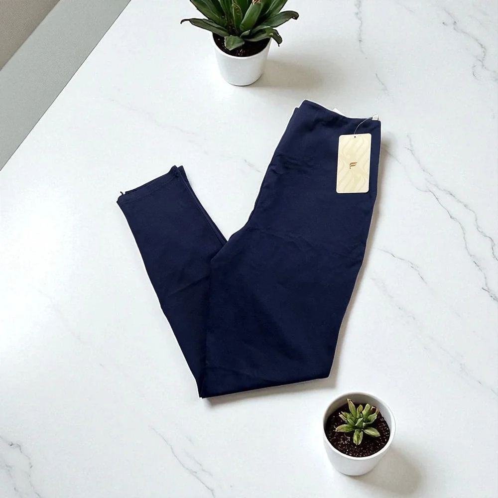 Fabletics Ponte Skinny Zip‎ Split Pants High Rise Full Length Front Closure